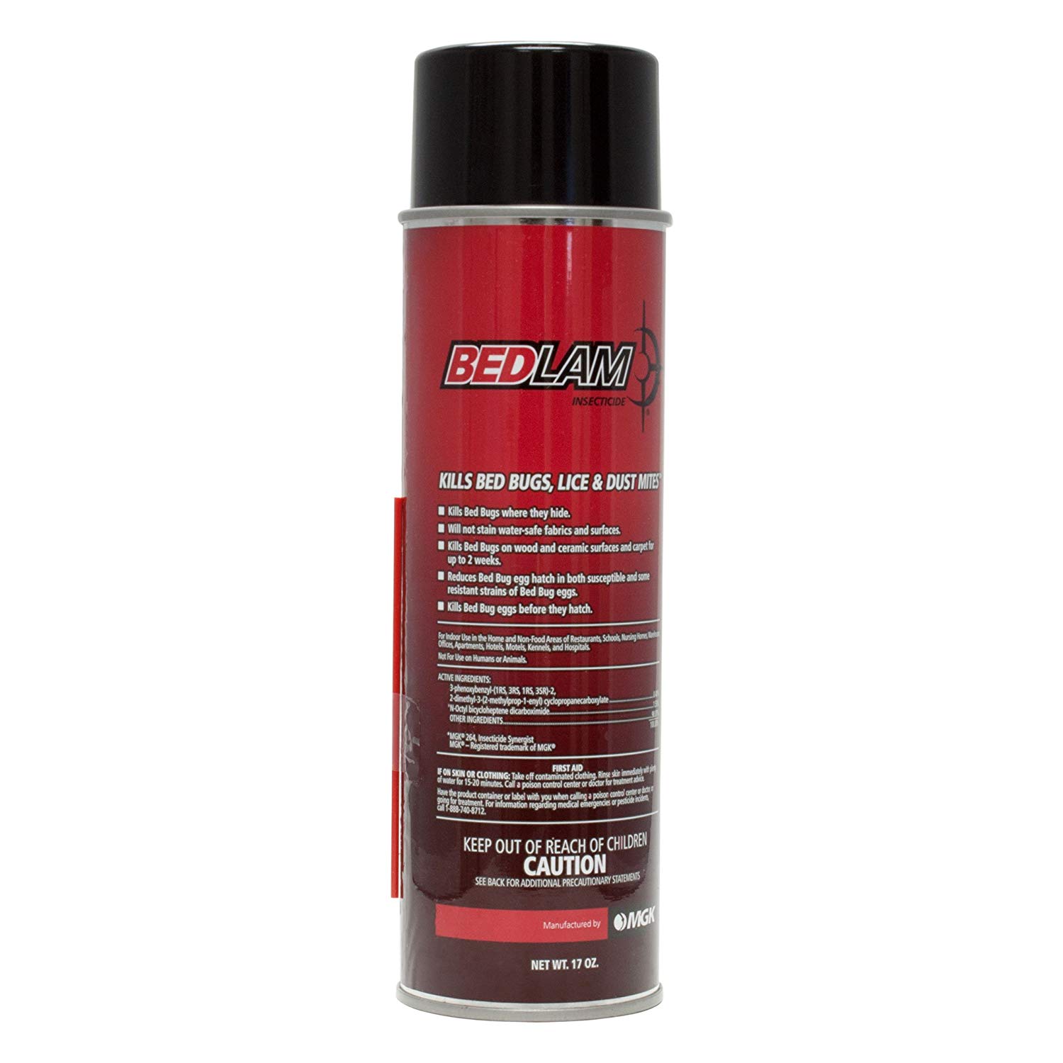 Bedlam Insecticide Spray - Kills Bed Bugs, Lice, and Dust Mites (17 oz)