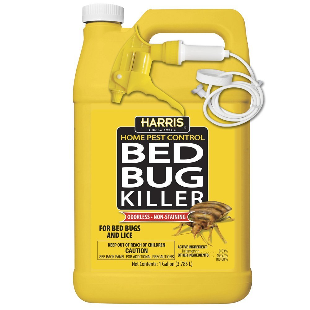 HARRIS Bed Bug Killer, Liquid Spray with Odorless and Non-Staining Formula (Gallon)