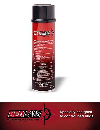 Control Bed Bugs With Bedlam Insecticide Spray - Kills Bed Bugs, Lice, and Dust Mites (17 oz)
